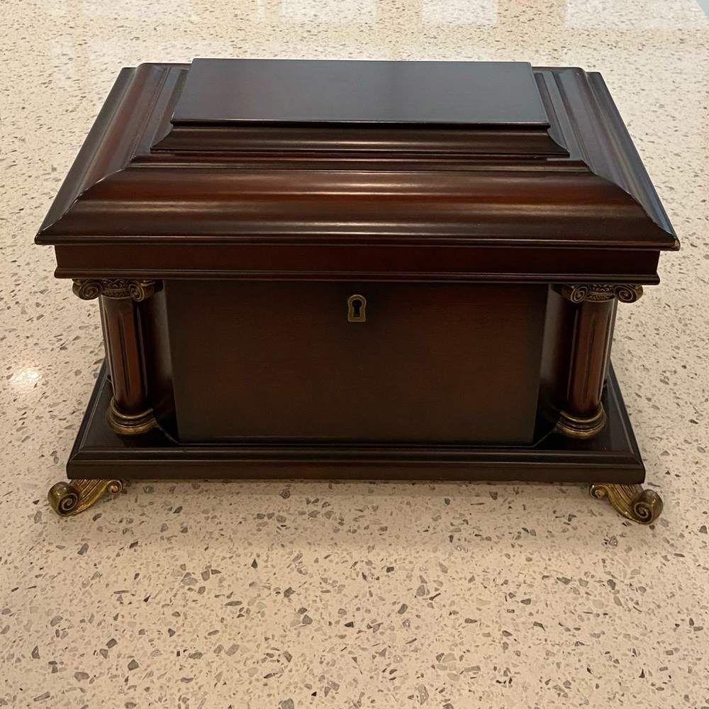 Large Bombay Wooden Jewelry Box
